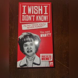 **SOLD**I Wish I Didn't Know Card game